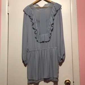Light blue chiffon